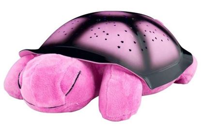Ночник-проектор "Музыкальная черепаха" розовая