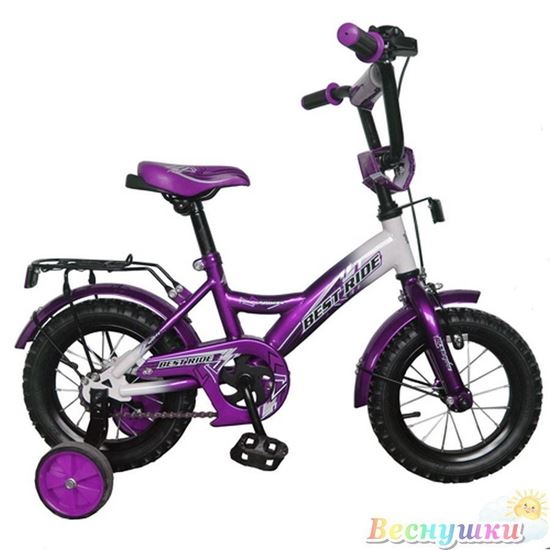 BR14 Велосипед 2-х колесный 14 дюймов, фиолетовый